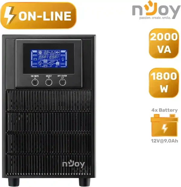 nJoy Aten PRO UPS 2000VA - Gruppo di Continuità 1800W - immagine 3