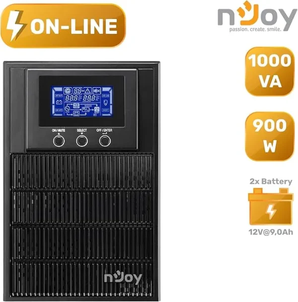 nJoy Aten PRO UPS 1000VA - Gruppo di Continuità 900W - immagine 3